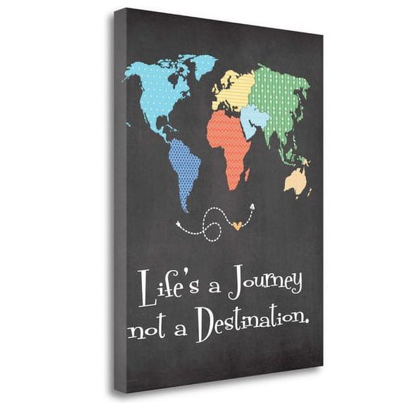 Tangletown Fine Art 'Lifes a Journey' Graphic Art Print on Canvas