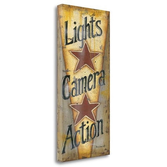 "Lights - Camera - Action" By Kim Lewis, Giclee Print on Gallery Wrap Canvas