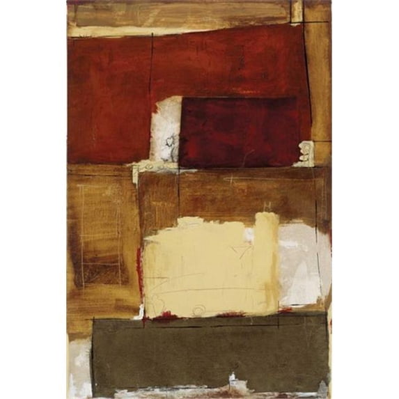 Tangletown Fine Art Linear Conversations I by Marc Johnson Poster Frame - 48 x 32 x 1.5 in.