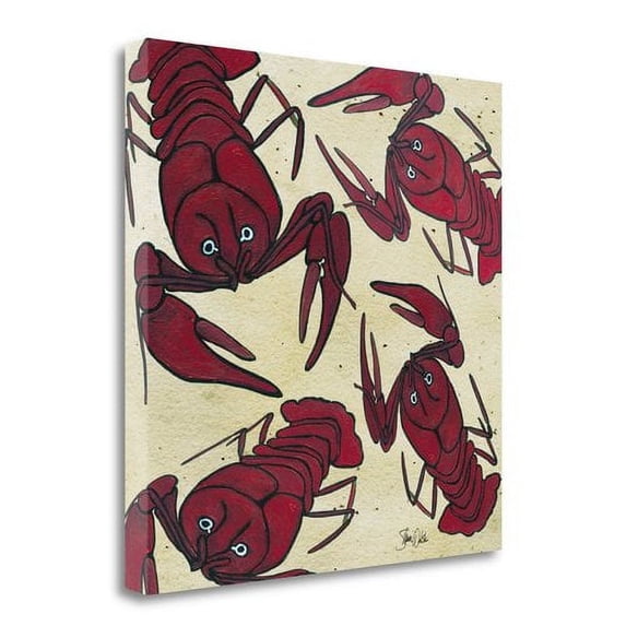 Tangletown Fine Art Lobster Print by Shanni Welsh Poster Frame - 35 x 35 x 1.5 in.