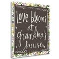thumbnail image 1 of Tangletown Fine Art 'Love Blooms at Grandmas' Textual Art on Canvas, 1 of 2
