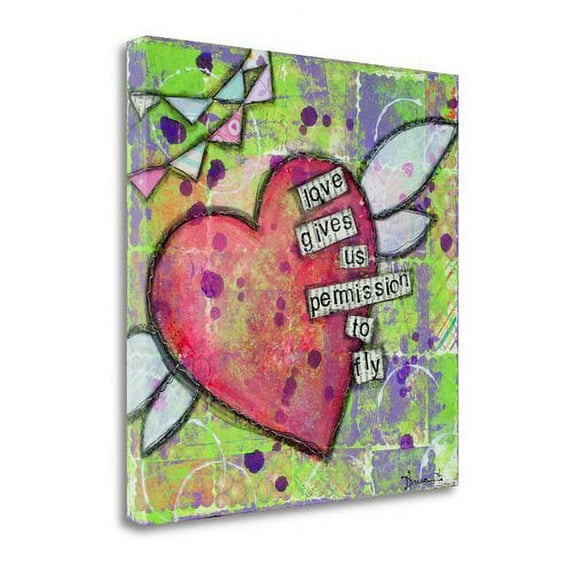 Tangletown Fine Art 'Love Gives Us Permission' Graphic Art Print on Canvas