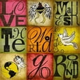 thumbnail image 1 of Tangletown Fine Art Love Makes The World Go Round by Suzanna Anna Poster Frame - 35 x 35 x 1.5 in., 1 of 1