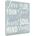 thumbnail image 1 of Tangletown Fine Art 'Love the Lord Your God' Textual Art on Canvas, 1 of 2