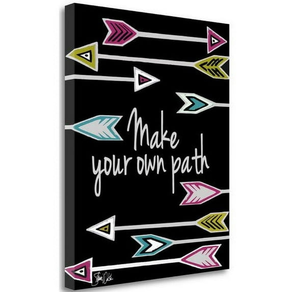 Tangletown Fine Art 'Make Your Own Path' Graphic Art Print on Canvas
