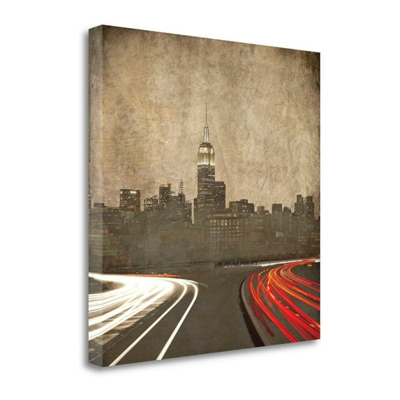 Tangletown Fine Art Manhattan Parkway by Andrew Sullivan Poster Frame - 35 x 35 x 1.5 in.