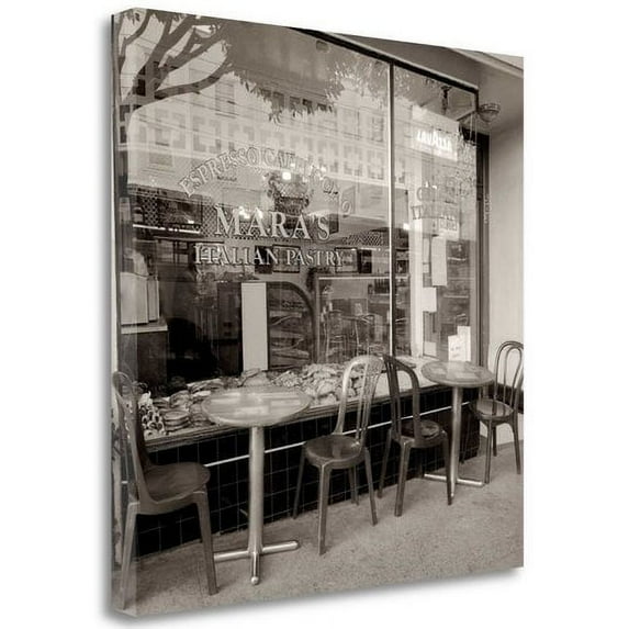 Tangletown Fine Art Mara'S Caffe - 1 By Alan Blaustein, Gallery Wrap Canvas 25 x 25