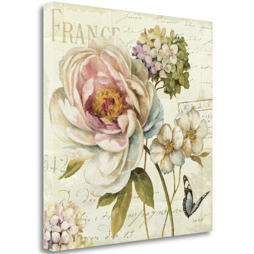 Tangletown Fine Art 'Marche De Fleurs III' Graphic Art Print on Canvas