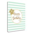 thumbnail image 1 of Tangletown Fine Art 'Mint Stripe Birthday' Textual Art on Wrapped Canvas, 1 of 2