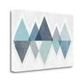 thumbnail image 1 of Tangletown Fine Art 'Mod Triangles II Blue' Graphic Art Print on Canvas, 1 of 2