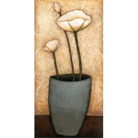 Tangletown Fine Art Mon Jardine I By H. Alves, Gallery Wrap Canvas 14 x 29