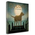 thumbnail image 1 of Tangletown Fine Art 'Moonrise Yellow Dog - Golden Pond' Graphic Art Print on Canvas, 1 of 2