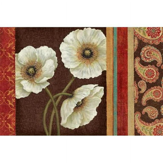 Tangletown Fine Art 'Moroccan Red Applique' Graphic Art Print on Canvas