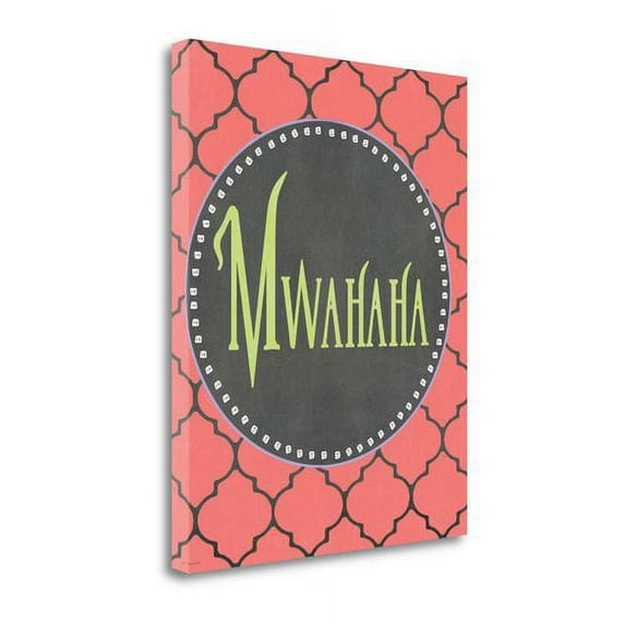 Tangletown Fine Art 'Mwahaha' by Jo Moulton Textual Art on Wrapped Canvas