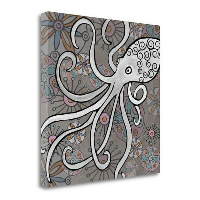 Tangletown Fine Art 'Octopus' Graphic Art Print on Wrapped Canvas
