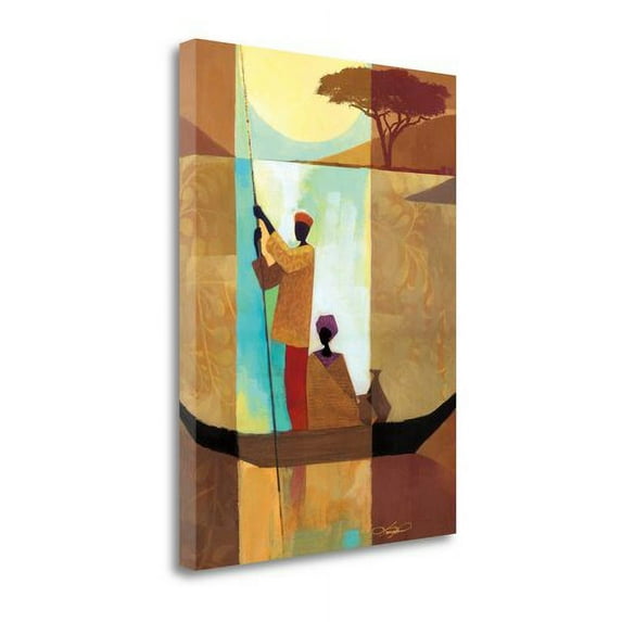 Tangletown Fine Art 'On the River II' Graphic Art Print on Wrapped Canvas