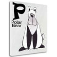 thumbnail image 1 of Tangletown Art, 35 x 35 "P - Polar Bear " by Shanni Welsh, Gallery Wrap Canvas A, 1 of 2