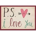 thumbnail image 1 of Tangletown Fine Art P.S. I Love You by Katie Doucette Poster Frame - 22 x 32 x 1.5 in., 1 of 3