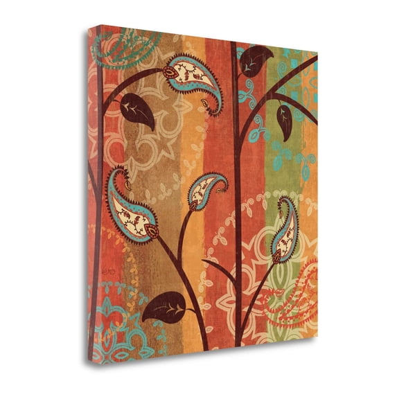 Tangletown Fine Art 'Paisley Garden II' Graphic Art Print on Wrapped Canvas
