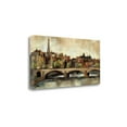 thumbnail image 1 of "Paris Bridge I Spice" By Silvia Vassileva, Giclee Print on Gallery Wrap Canvas, 1 of 2