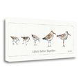 thumbnail image 1 of Tangletown Fine Art Pebbles & Sandpipers I by Lisa Audit Poster Frame - 13 x 32 x 1.5 in., 1 of 2