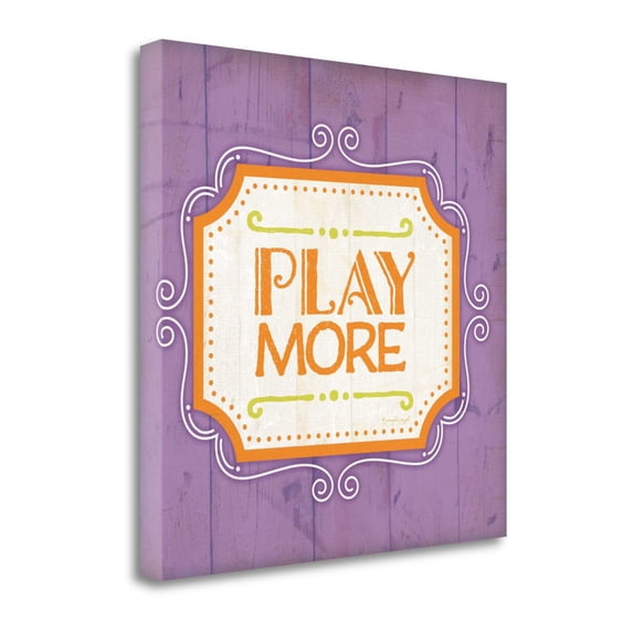 Tangletown Fine Art 'Play Often' Textual Art on Canvas