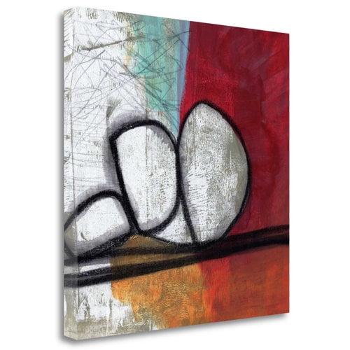 Tangletown Fine Art 'Red Abstract' Print on Wrapped Canvas