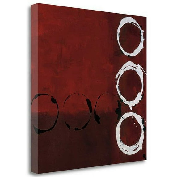 Tangletown Fine Art Red Circles II by Laurie Maitland Poster Frame - 20 x 20 x 1.5 in.