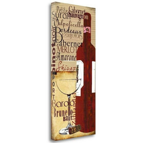 Tangletown Fine Art 'Red Wine' Graphic Art Print on Wrapped Canvas