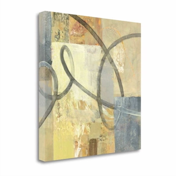 Tangletown Fine Art 'Ribbon Dance II' by Albena Hristova Painting Print on Wrapped Canvas