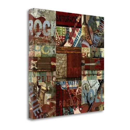 Tangletown Fine Art 'Rock And Roll 9-Patch' Graphic Art Print on Canvas