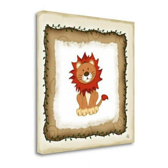 Tangletown Fine Art 'Safari Lion' by Jennifer Pugh Graphic Art on Wrapped Canvas
