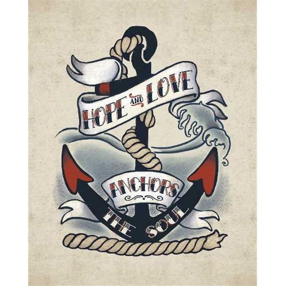Tangletown Fine Art Sailor Wisdom I by Janelle Penner Poster Frame - 28 x 23 x 1.5 in.