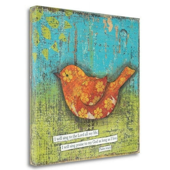 Tangletown Fine Art 'Sing Praise to My God' Graphic Art Print on Wrapped Canvas