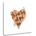 thumbnail image 1 of Tangletown Fine Art 'Small Things Great Love Pink' Textual Art on Wrapped Canvas, 1 of 2
