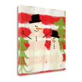 thumbnail image 1 of Tangletown Fine Art Snowman On Red Stripes By Linda Woods,  Gallery Wrap Canvas 24 x 24, 1 of 3