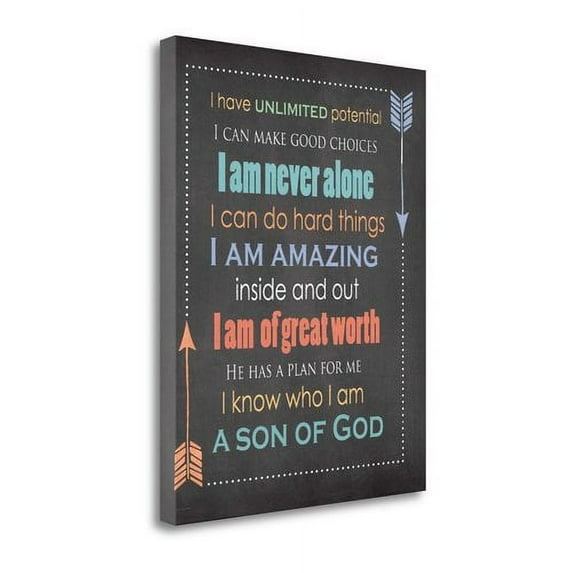 Tangletown Fine Art 'Son of God' Textual Art on Canvas