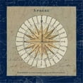 thumbnail image 1 of Tangletown Fine Art 'Sphere Compass Blue' Graphic Art Print on Canvas, 1 of 2
