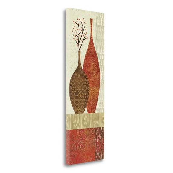 Tangletown Fine Art Spice Stripe Vessels Panel IV By Wild Apple Portfolio, Gallery Wrap Canvas