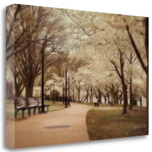 "Springtime Stroll" By Natalie Mikaels, Fine Art Giclee Print on Gallery Wrap Canvas, Ready to Hang