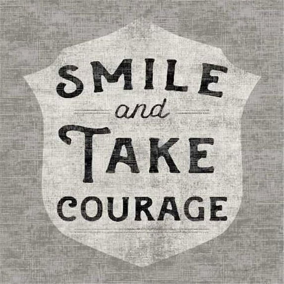 Tangletown Fine Art 'Take Courage' by Sue Schlabach Textual Art on Wrapped Canvas