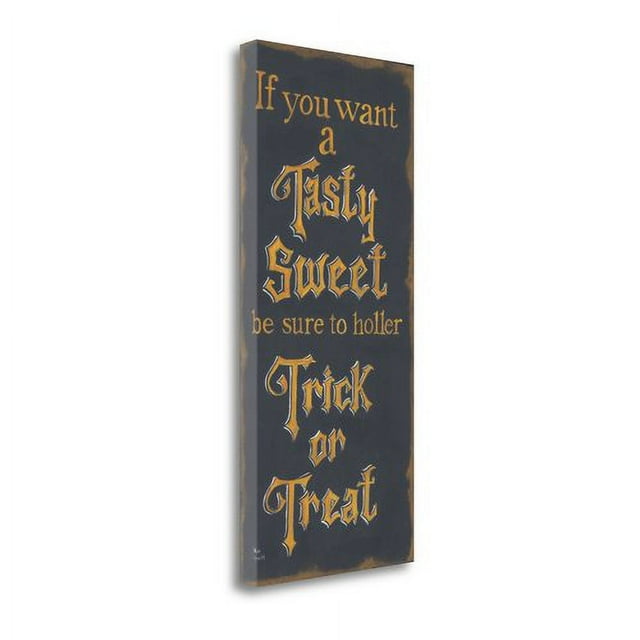 Tangletown Fine Art 'Tasty Sweet' by Kim Lewis Textual Art on Wrapped Canvas