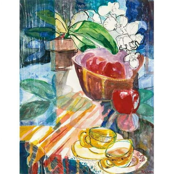 Tangletown Fine Art Tea Time by Dusty Knight Poster Frame - 33 x 25 x 1.5 in.