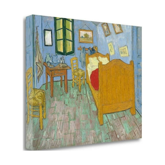 Tangletown Fine Art 'The Bedroom 1888' by Vincent Van Gogh Painting Print on Wrapped Canvas