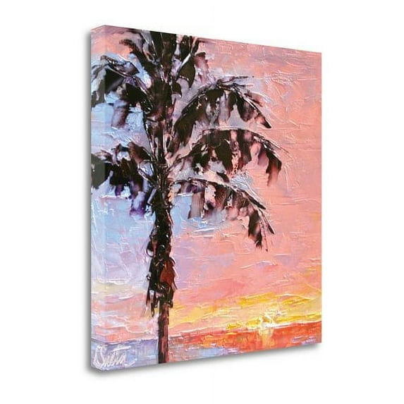Tangletown Fine Art 'Through the Hawaiin Palms' by Leslie Seata Painting Print on Wrapped Canvas