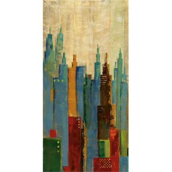Tangletown Fine Art 'Towerscape II' Print on Wrapped Canvas