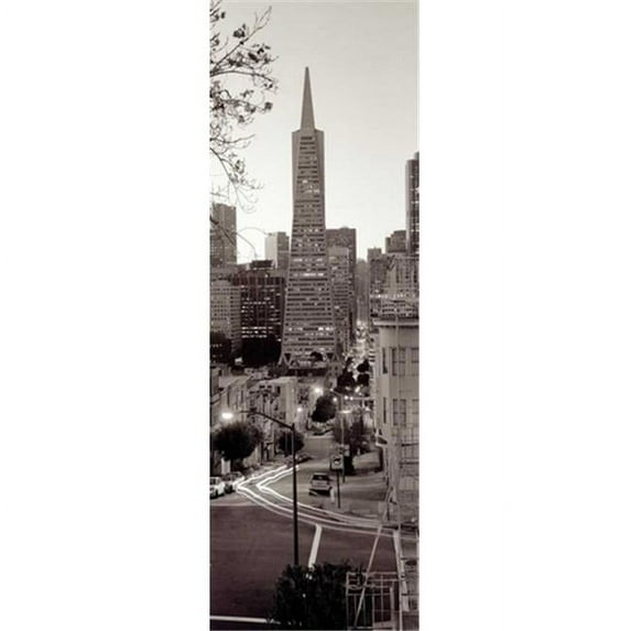 Tangletown Fine Art Transamerica Pano - 1 by Alan Blaustein Poster Frame - 39 x 13 x 1.5 in.
