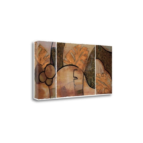 Tangletown Art, 39 x 20 "Tropical Journey I " by Leslie Bernsen, Gallery Wrap Ca