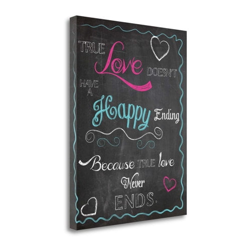 Tangletown Fine Art 'True Love 'Textual Art on Canvas