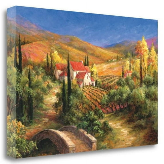 Tangletown Fine Art 'Tuscan Bridge' Graphic Art Print on Wrapped Canvas